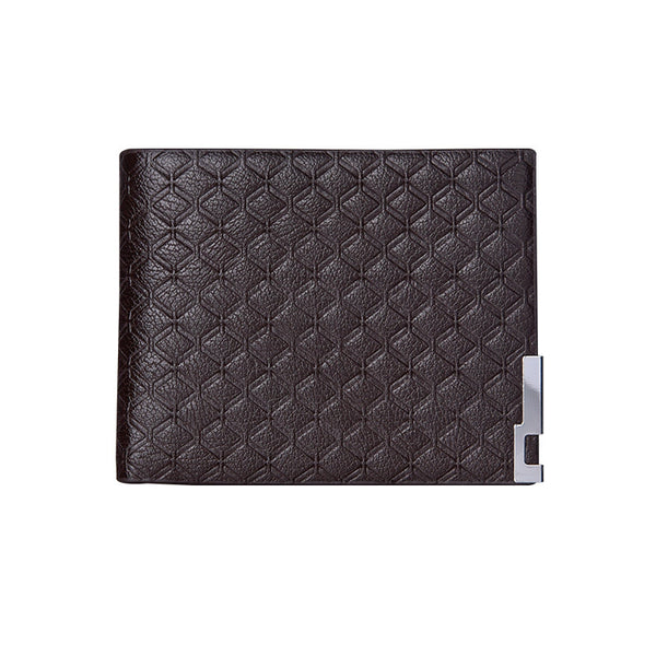 Billetera Compacta para Hombre con Diseño a Cuadros - Image 3