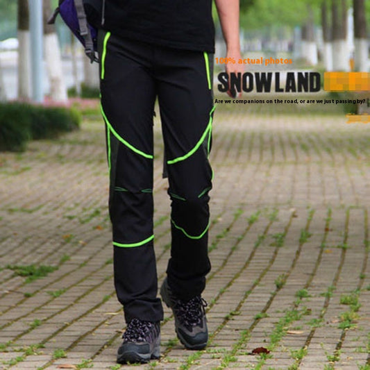Pantalones de Escalada Transpirables Impermeables Slim Fit