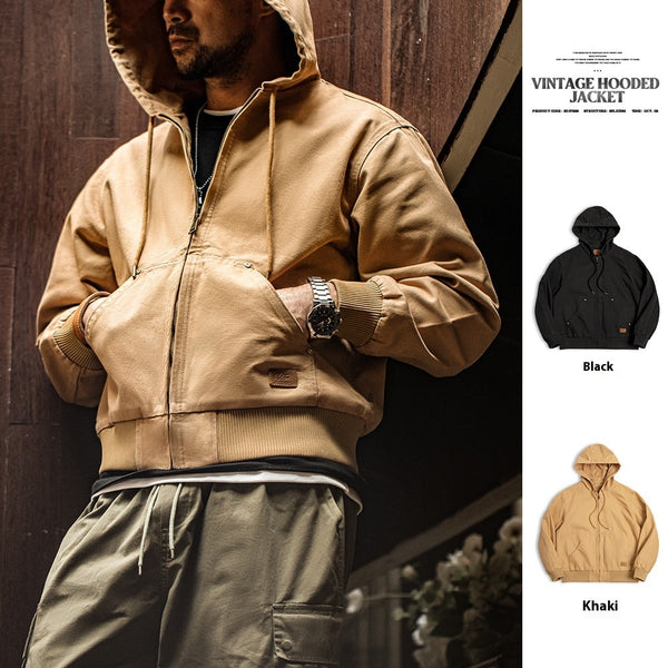 Chamarra Madden Estilo Retro Americano con Capucha