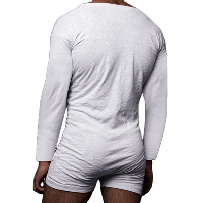 Pijama Enterizo Hombre Liso Cómodo para Casa - Image 11