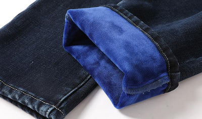 Jeans Rectos Holgados Gruesos para Hombre - Image 10