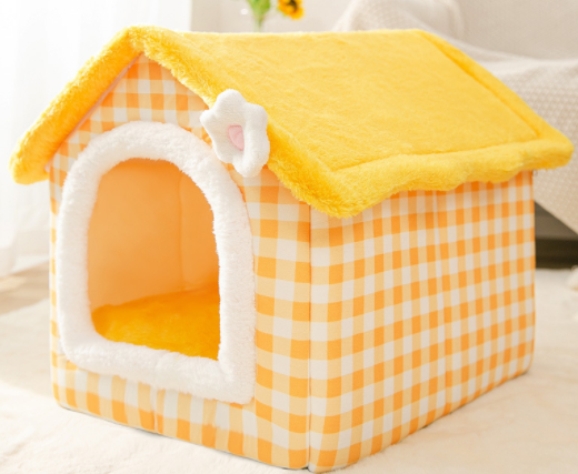 Casa Plegable para Perros y Gatos - Cama Térmica Desmontable Tipo Villa - Image 23