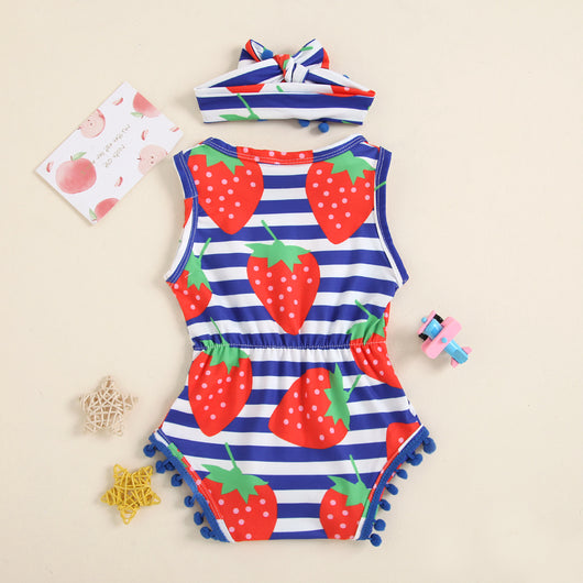 Ropa de Bebé con Estampados de Escamas, Fresas y Plumas - Image 13