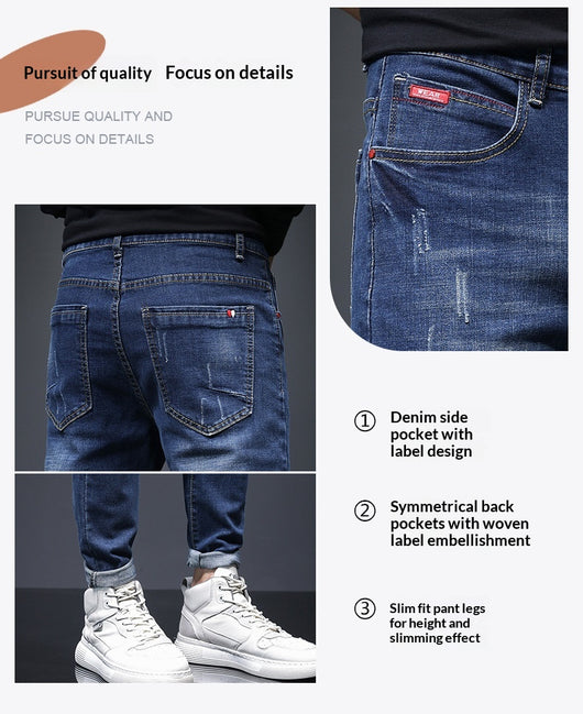 Jeans Rotos para Hombre con Detalles Desgarrados - Image 12