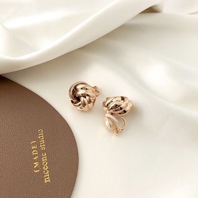 Aretes Clip Sin Perforación Diseño Trendy Influencer - Image 2