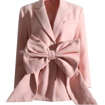 Chaqueta de Patchwork con Cuello Tipo Smoking y Botones - Manga Larga - Image 6