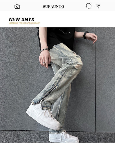 Jeans Holgados para Hombre con Cierre Lateral - Colección Primavera Verano - Image 12