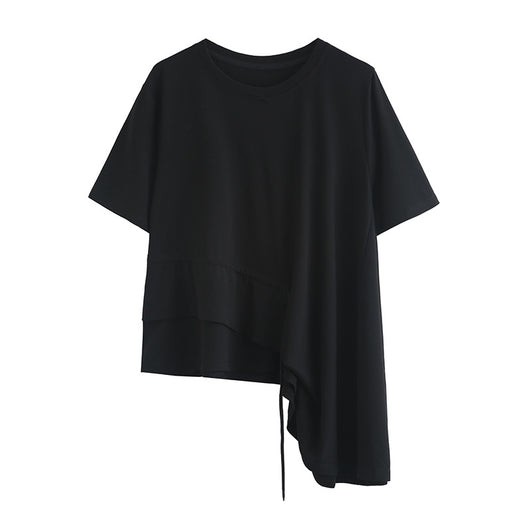 Blusa Holgada Estilo Hong Kong con Mangas Murciélago - Talla Grande Verano - Image 9