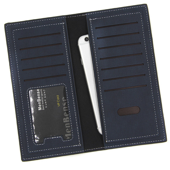 Billetera Vertical para Hombre de Gran Capacidad