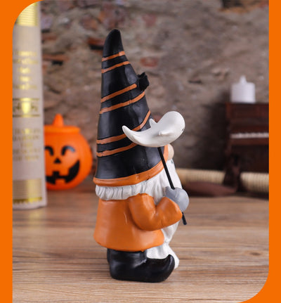 Adorno Miniatura de Resina: Elfo Mago Calabaza Halloween - Image 9