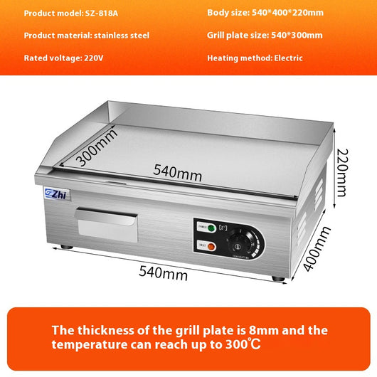 Plancha Comercial Eléctrica y de Gas para Fideos Fríos y Asados - Image 4