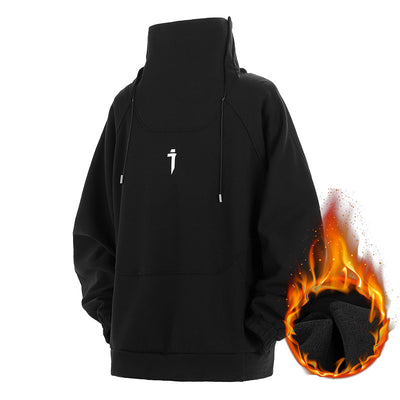 Suéter Cuello Alto Funcional Hip Hop para Hombre - Otoño e Invierno - Image 8