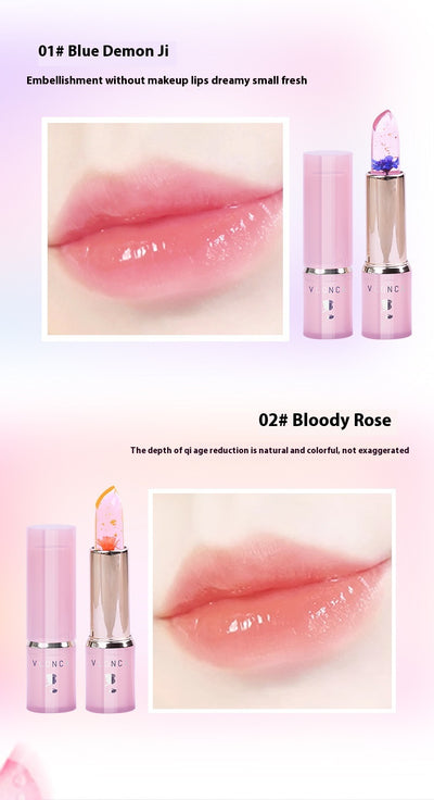 Labial Gel Cambia Color con Flores - Hidratación Duradera sin Transferencia - Image 13
