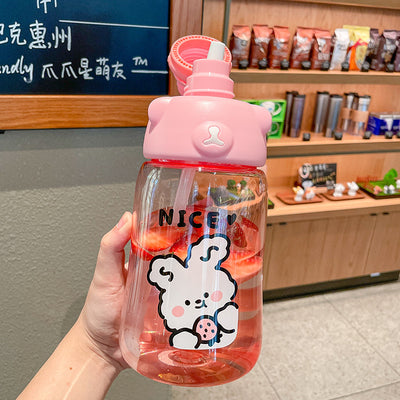 Botella de Agua Infantil con Popote - Diseño Adorable y Portátil - Image 9