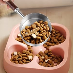 Cucharón Medidor para Alimento de Mascotas Acero Inoxidable 304 con Mango de Madera - Image 13