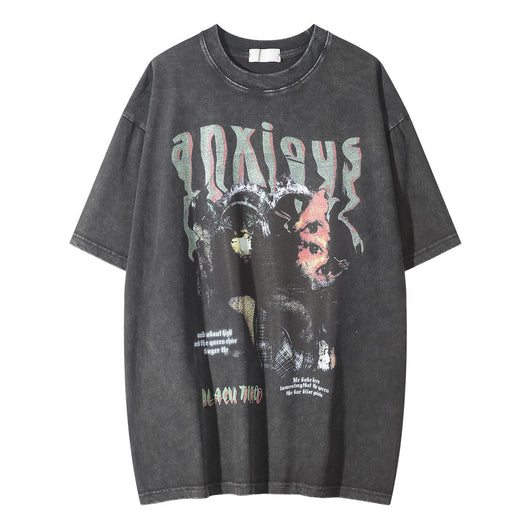 Camiseta Estampada de Manga Corta para Hombre