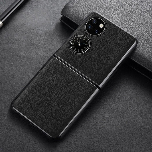 Funda Protectora de Cuero Premium para P50 con Bolsillo Integrado