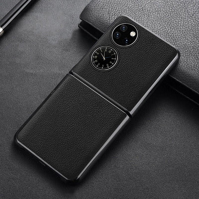 Funda Protectora de Cuero Premium para P50 con Bolsillo Integrado