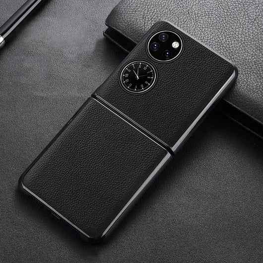 Funda Protectora de Cuero Premium para P50 con Bolsillo Integrado
