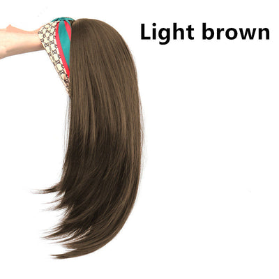 Peluca Diadema de Cabello Largo Tipo U - Media Cabellera Postiza Femenina - Image 10