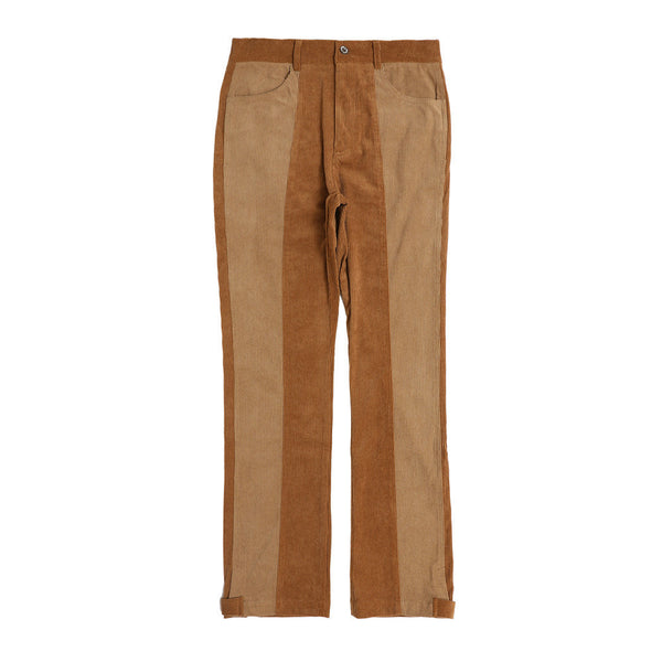 Pantalones Slim Straight con Bloques de Color - Tendencia Street Casual