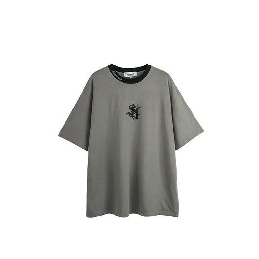 Playera de Contraste de Colores para Parejas - Diseño Moderno Unisex - Image 3
