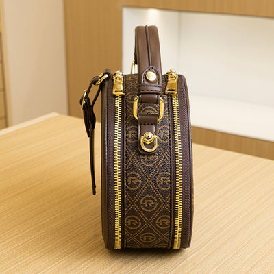 Bolso Redondo Retro Vintage - Cartera Compacta para Diario - Image 11