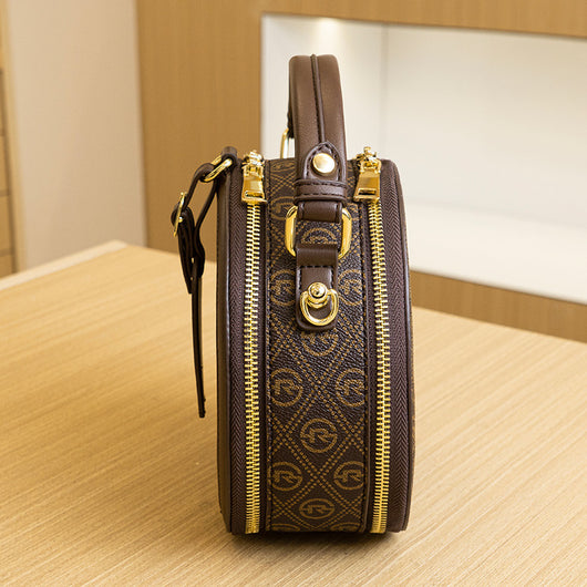 Bolso Redondo Retro Vintage - Cartera Compacta para Diario - Image 11