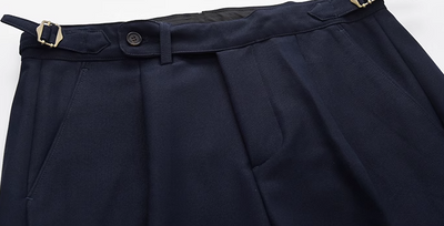 Pantalones Business Casual de Talle Alto Texturizados para Hombre - Image 9