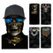 Braga Mágica sin Costuras con Estampado 3D Calavera para Ciclismo