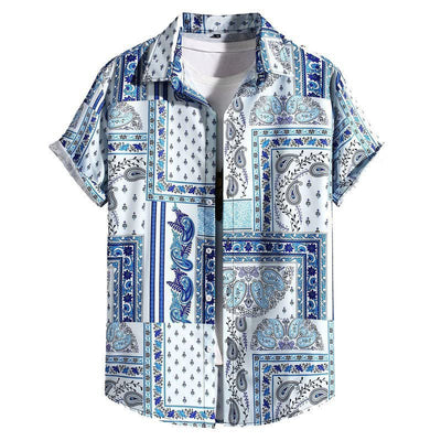 Camisa Hawaiana Versátil de Manga Corta para Hombre - Image 17
