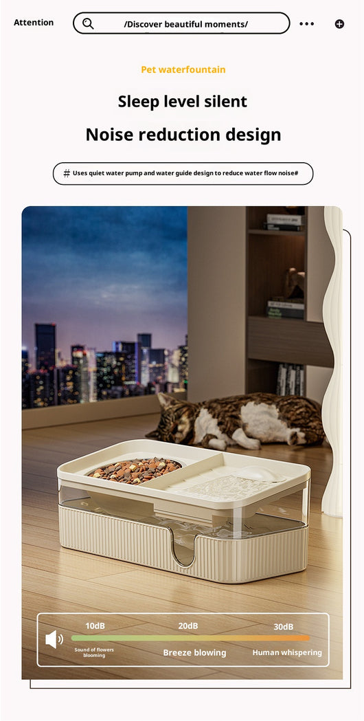 Dispensador Automático de Agua y Alimento para Gatos con Filtración Continua - Image 10