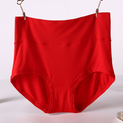 Pack 4 Pantaletas Cintura Alta Viscosa Suave Colores Lisos Mujer - Image 3