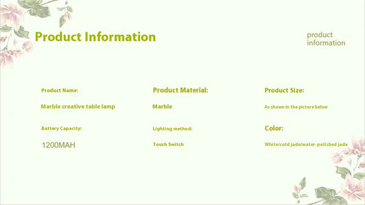 Lámpara de Escritorio Mármol Jade - Decoración Elegante - Image 10