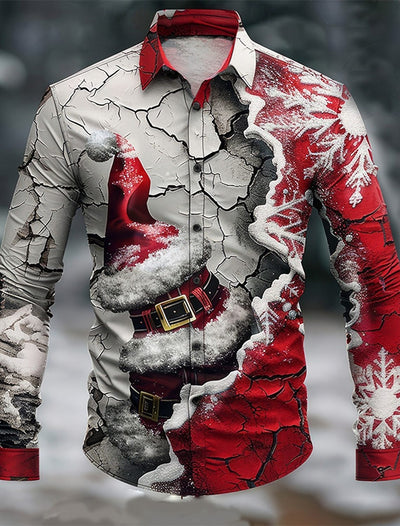 Camisa Estampada 3D con Diseño de Personalidad para Hombre - Image 9