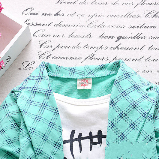 Traje Infantil de Algodón Elegante para Niños 1-4 Años