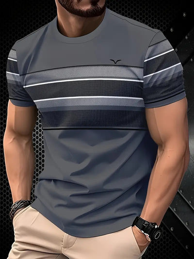 Playera Casual de Contraste para Hombre - Algodón Premium de Alta Calidad - Image 6