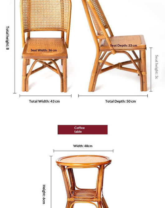 Silla de Ratán para Balcón con Respaldo - Diseño Leisure - Image 12