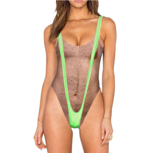 Traje de Baño Integral con Diseño Realista para Mujer - Image 11