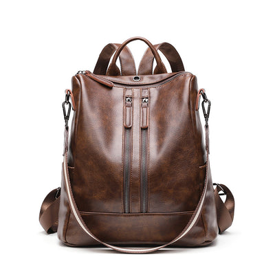 Mochila de Cuero Engrasado Premium - Viajes y Uso Diario - Image 5