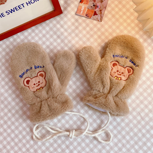 Guantes Escolares Chacha Bear con Cordón de Seguridad - Image 12