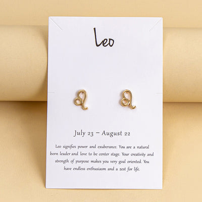 Aretes de los Doce Signos del Zodiaco en Oro y Plata - Image 12