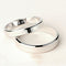 Anillo Ajustable Chapado en Platino Plateado Fino B