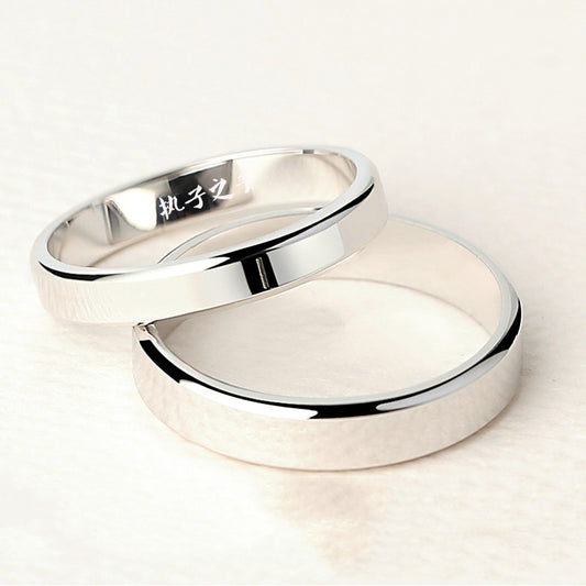 Anillo Ajustable Chapado en Platino y Plata Fina - Image 2
