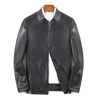 Chaqueta de Cuero PU con Cierre Delgada para Hombre - Image 10
