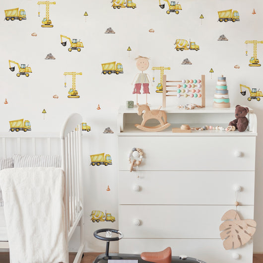 Stickers Adhesivos Decorativos Excavadora Infantil para Dormitorio Infantil - Image 8