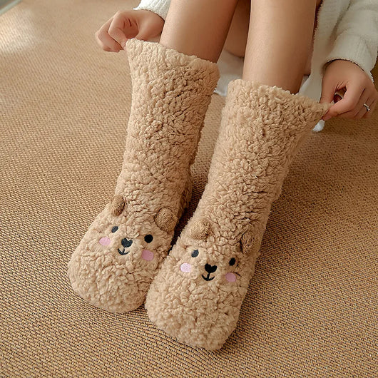 Calcetines Fuzzy Térmicos para Mujer - Pantuflas Cálidas de Microfibra Suave - Image 4