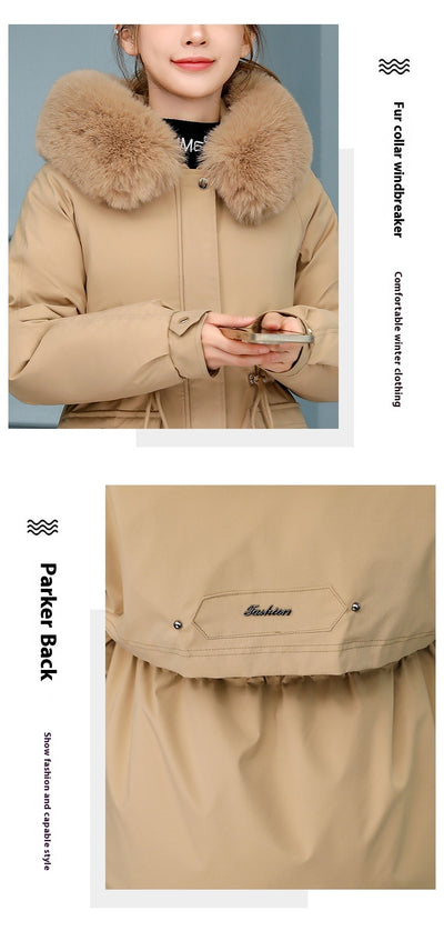 Abrigo Acolchado Elegante con Cuello de Piel y Forro de Terciopelo - Image 23
