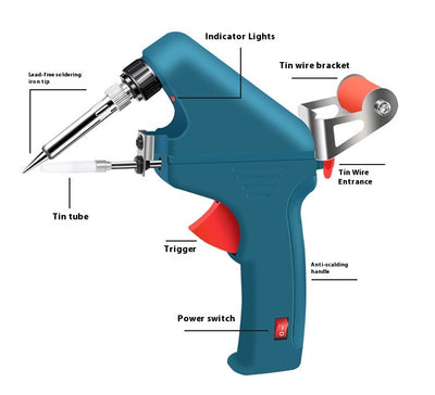 Pistola Soldadora Eléctrica con Termostato y Cinturón de Calentamiento Externo - Image 20