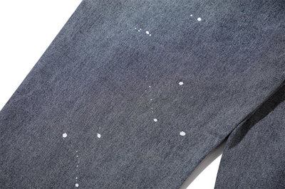 Jeans Azul Lavado con Bordado de Calavera para Hombre - Image 12